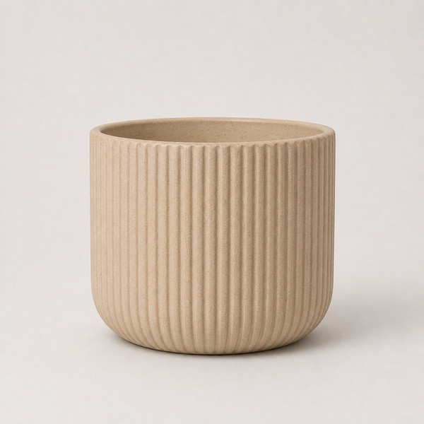 Plantenpot geribbeld